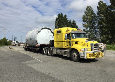 Oversize truck and freight handling