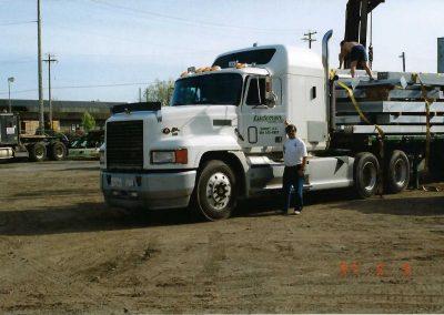 Ludeman truck and driver